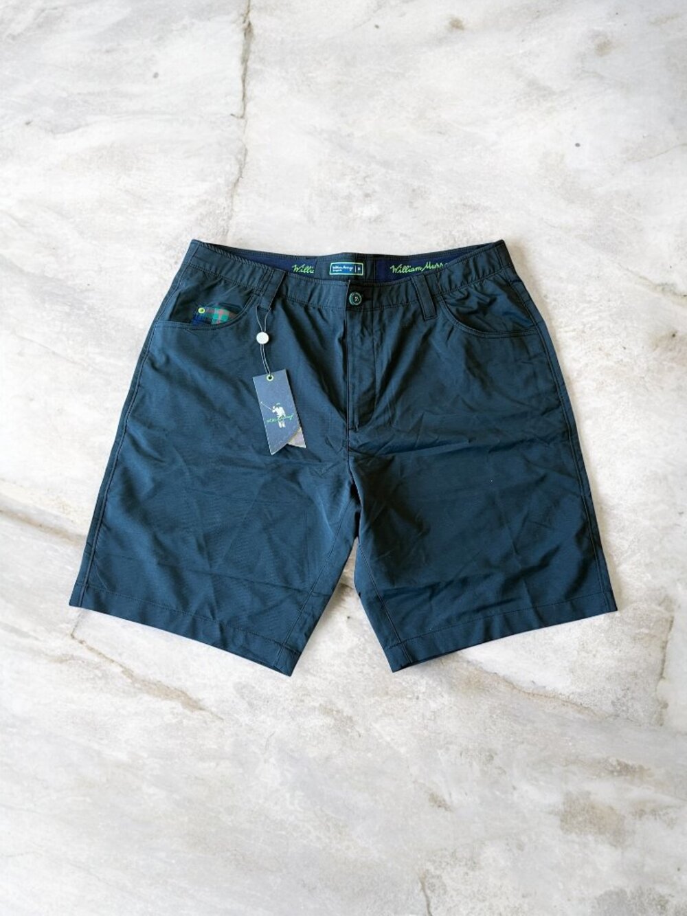 William Murray Heritage Men's 36 Shorts Easy Care UV Protection Stretch Black